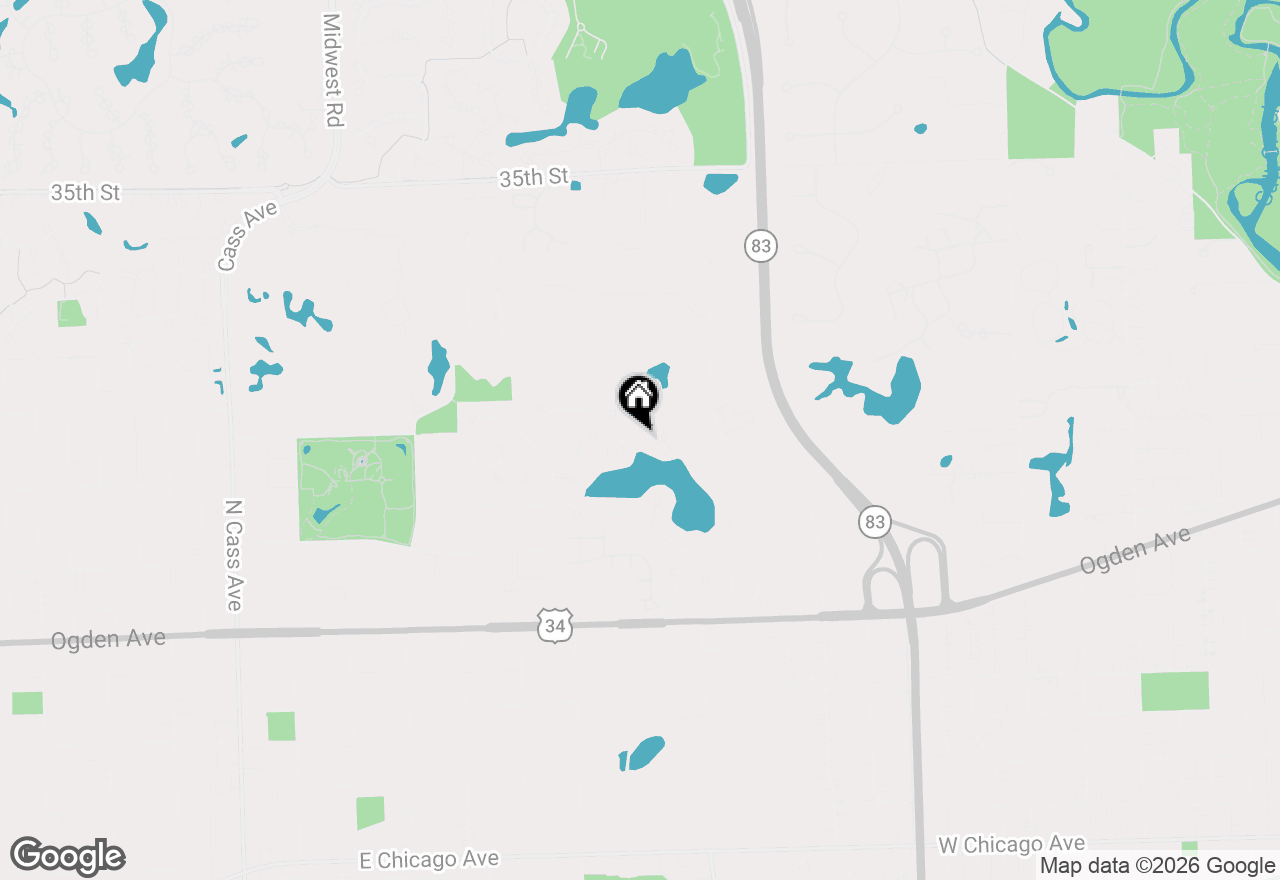 Map of 567 Hamilton Avenue, Westmont, IL 60559