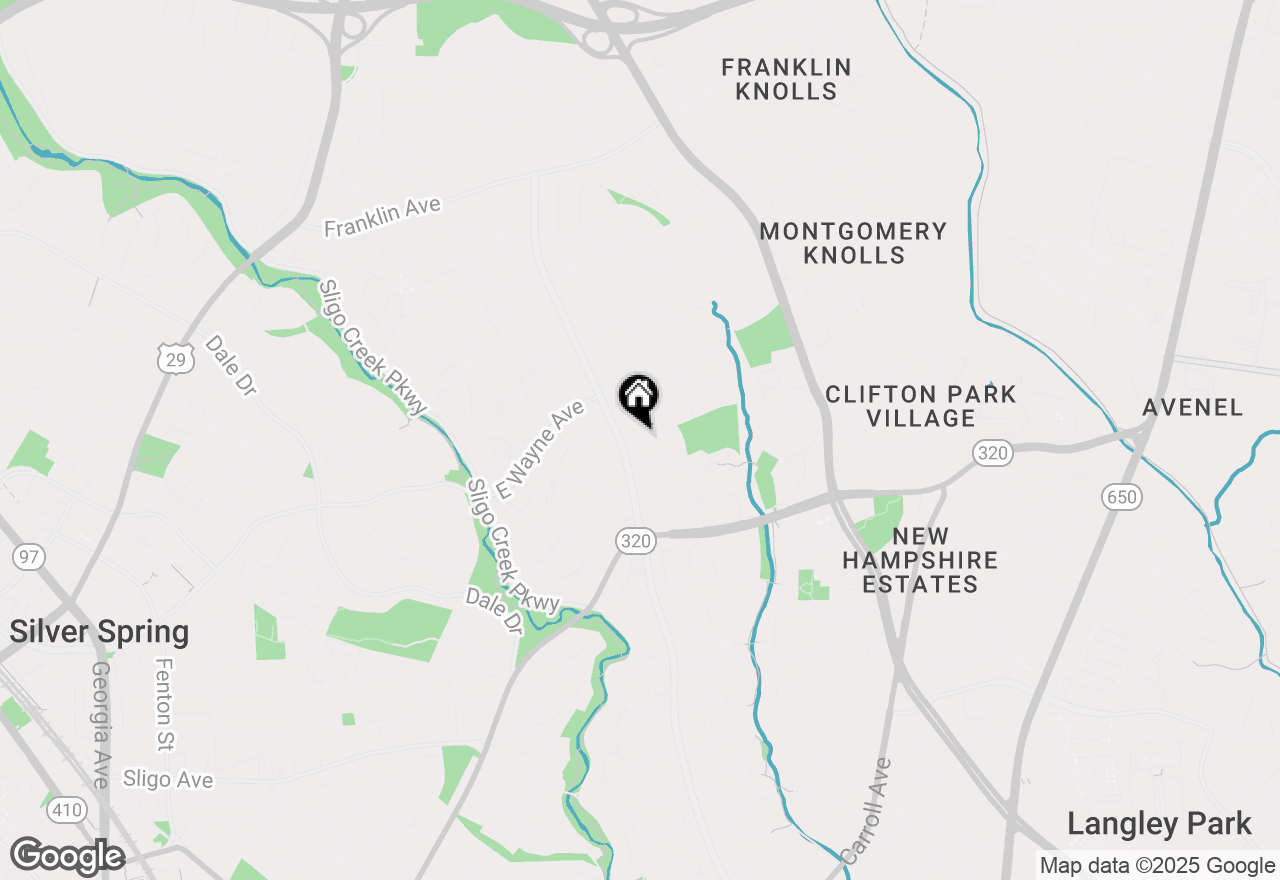 Map of 307 Plymouth Street, Silver Spring, MD 20901