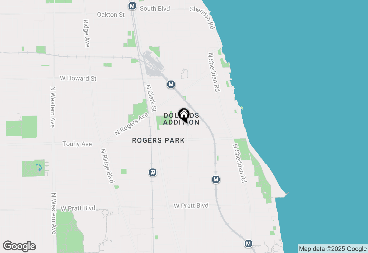 Map of 1606 W Chase Avenue #1B, Chicago, IL 60626