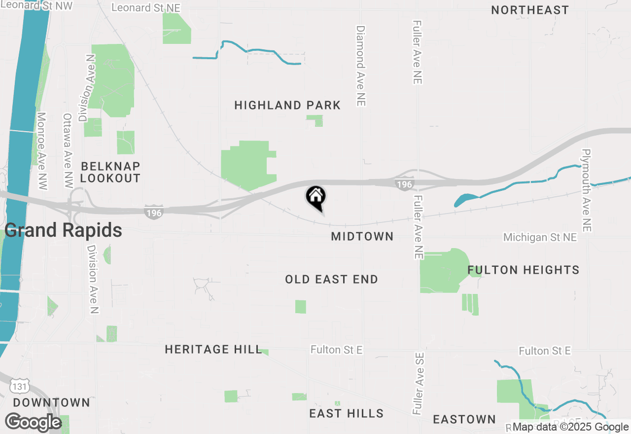 Map of 439 Emerald Avenue Ne, Grand Rapids, MI 49503