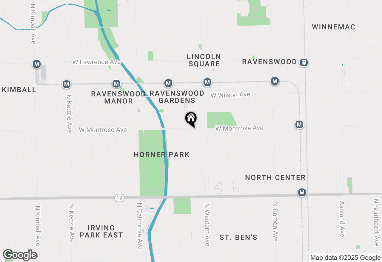 Map of 2457 W Montrose Avenue, Chicago, IL 60618
