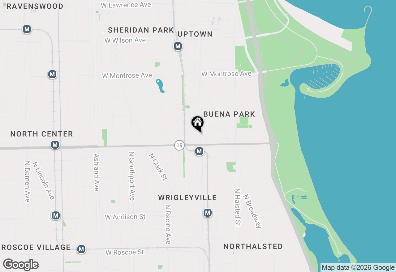 Map of 4028 N Sheridan Road #1R, Chicago, IL 60613