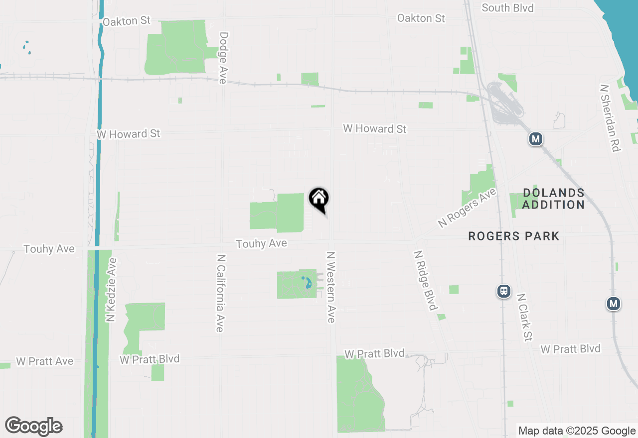 Map of 7250 N Western Avenue #512, Chicago, IL 60645