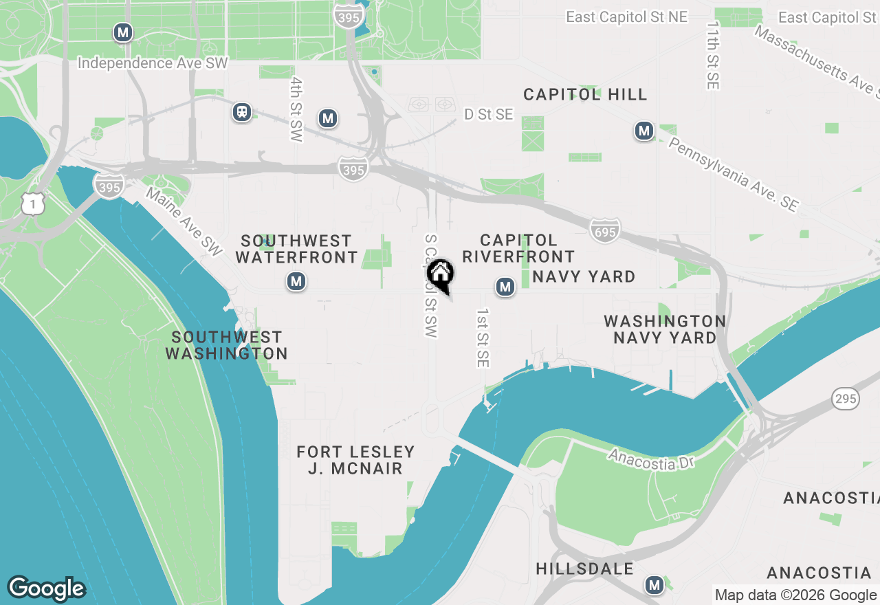 Map of 1211 Van Street Se #601, Washington, DC 20003