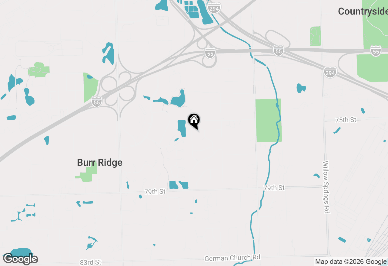 Map of 7537 Ridgewood Lane, Burr Ridge, IL 60527