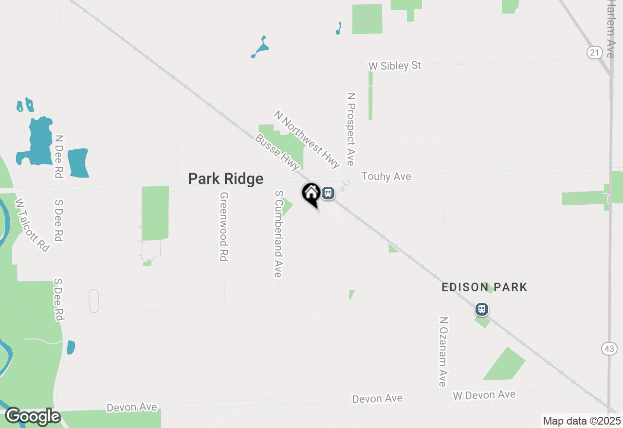 Map of 720 W Garden Avenue, Park Ridge, IL 60068