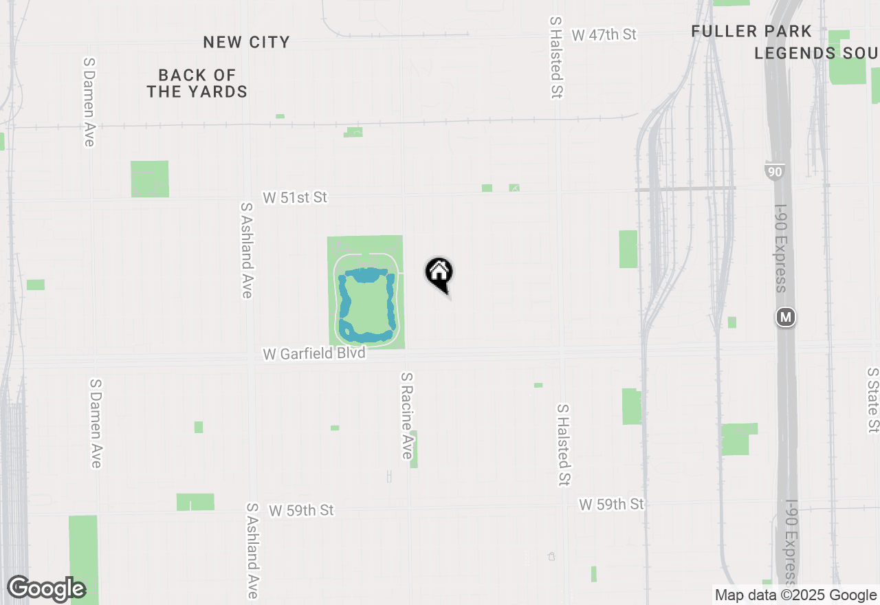 Map of 5344 S Aberdeen Street, Chicago, IL 60609