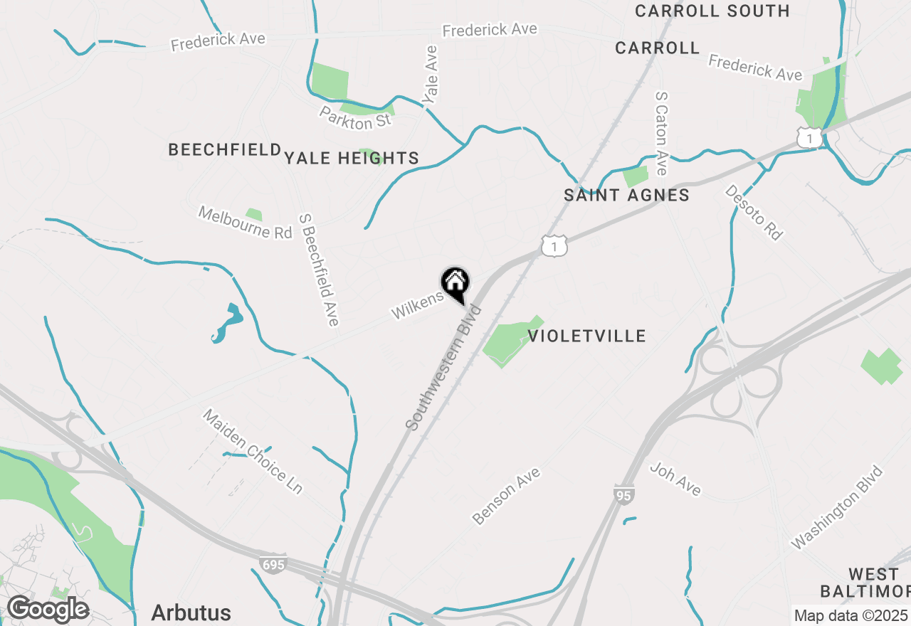 Map of 919 Joh Avenue, Baltimore, MD 21229