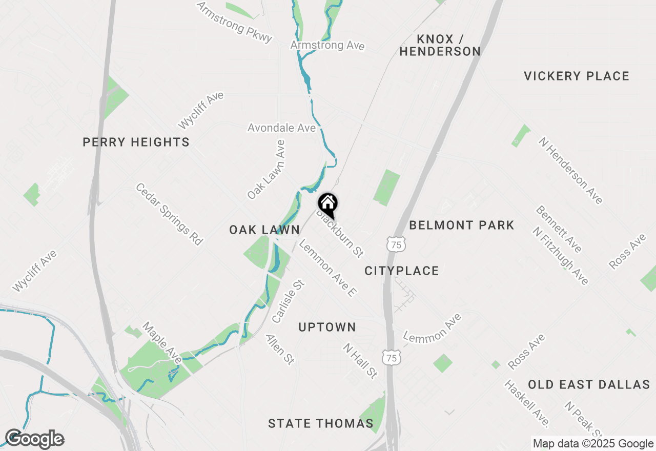 Map of 3303 Blackburn Street #402, Dallas, TX 75204