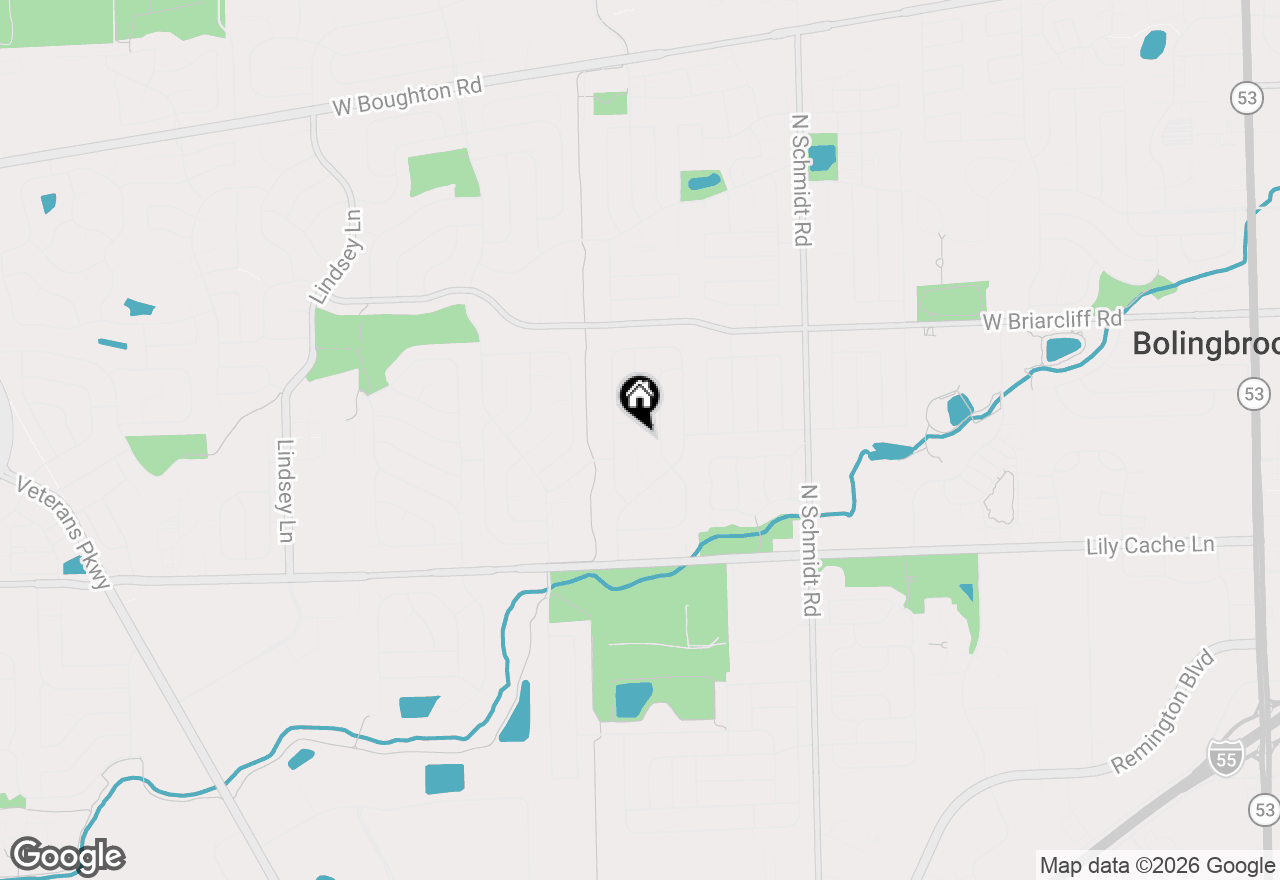 Map of 200 Hampdon Court, Bolingbrook, IL 60440