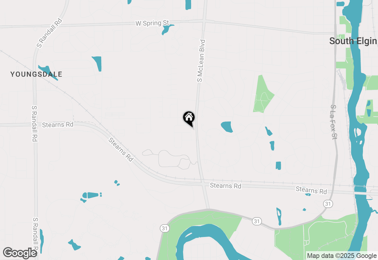 Map of 1300 Spencer Lane, South Elgin, IL 60177