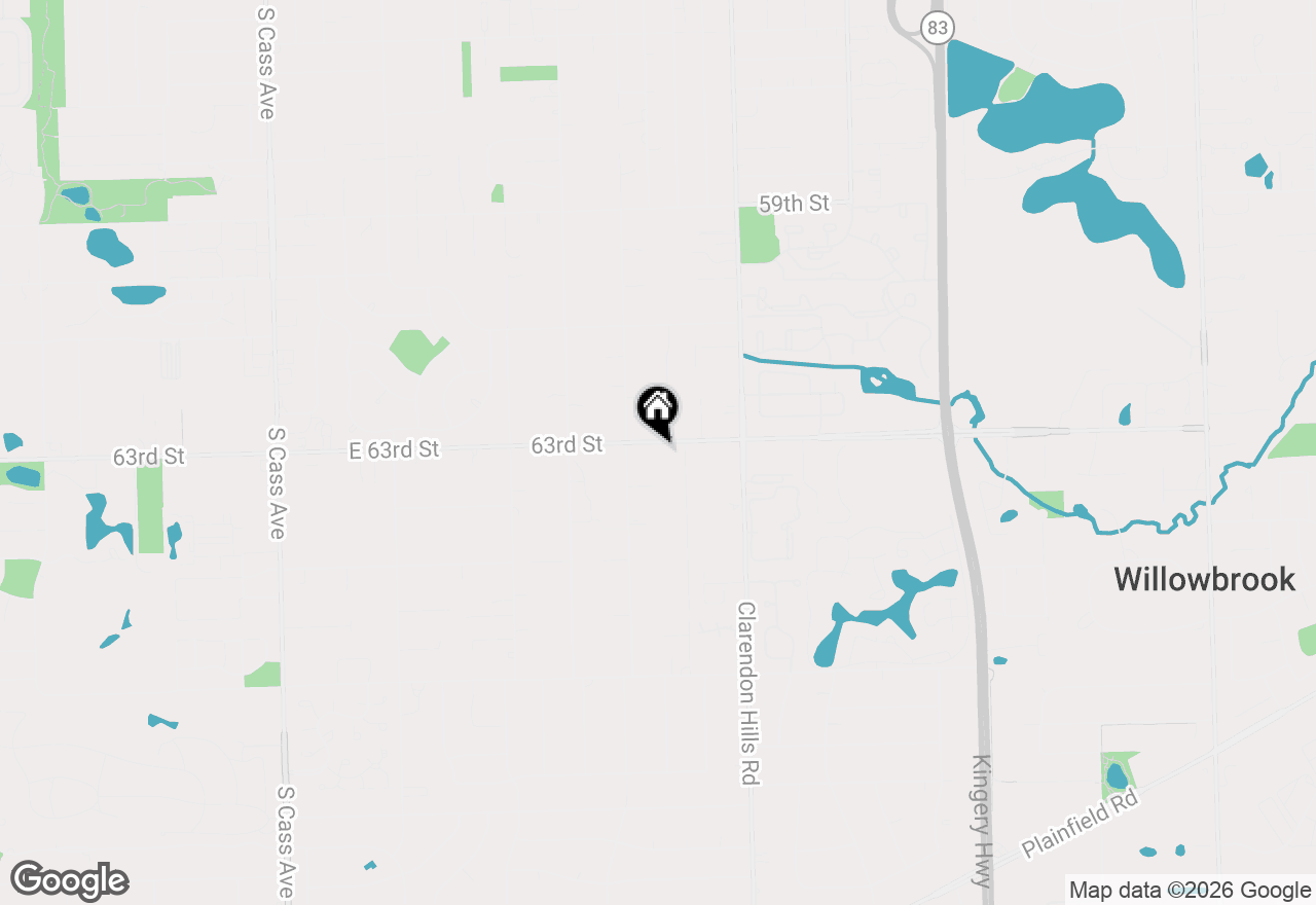 Map of 341 63rd Street, Willowbrook, IL 60527