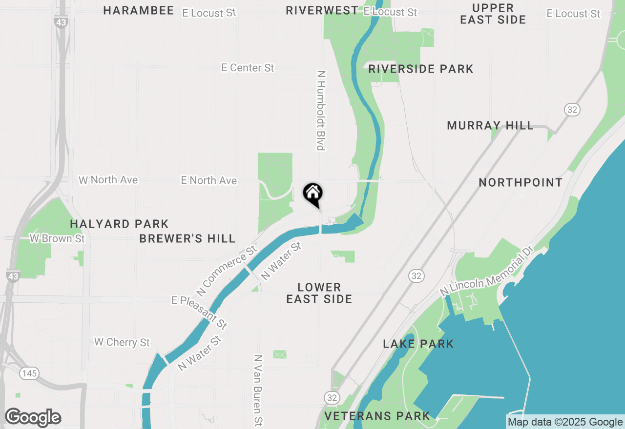 Map of 2080 N Commerce St #411, Milwaukee, WI 53212