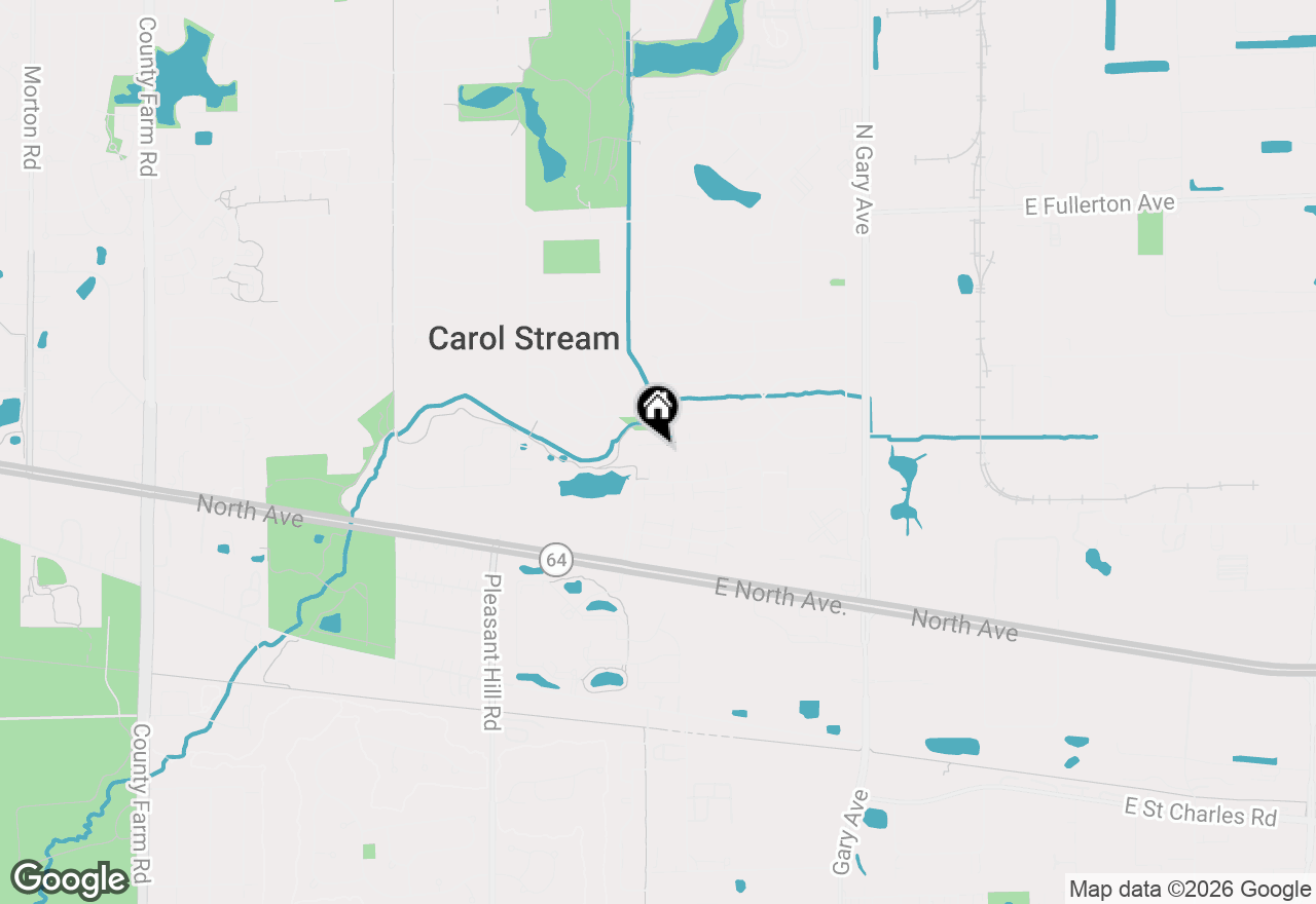 Map of 324 Shawnee Drive, Carol Stream, IL 60188