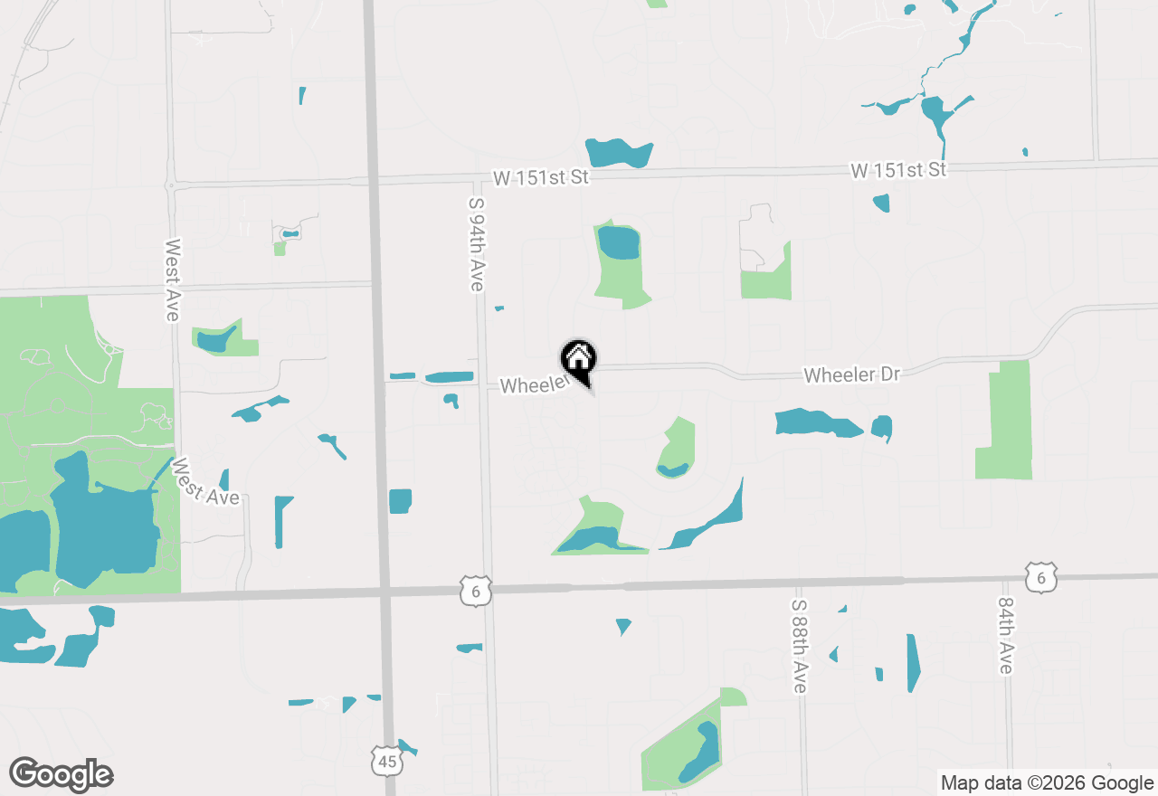 Map of 9210 Wherry Lane, Orland Park, IL 60462