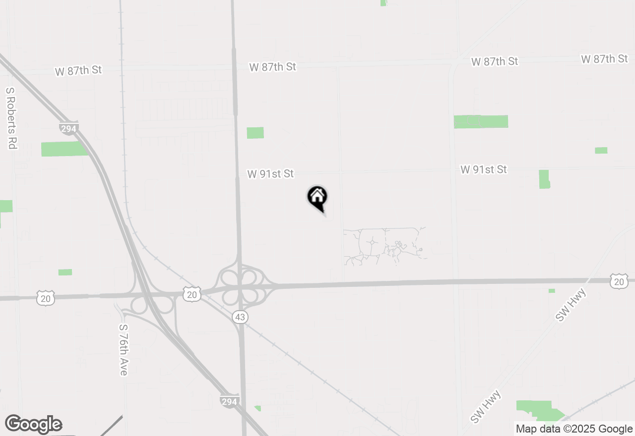 Map of 9236 Pembroke Lane, Bridgeview, IL 60455