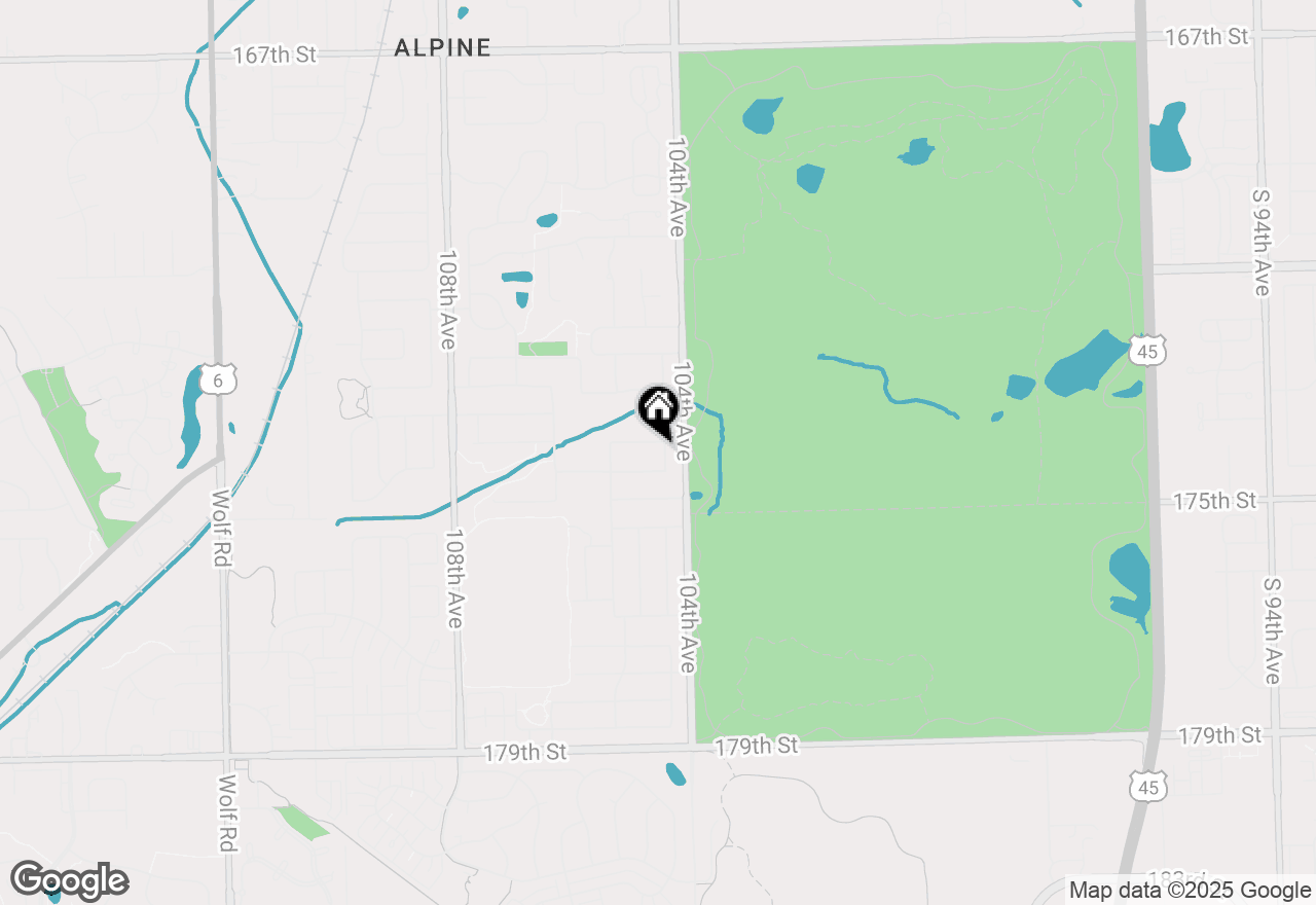 Map of 10423 Capistrano Lane, Orland Park, IL 60467