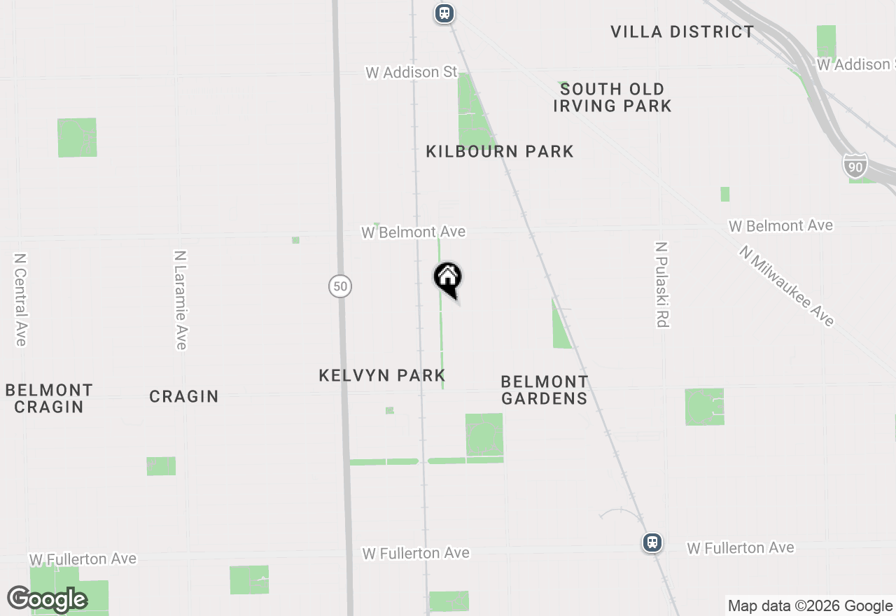 Map of 3005 N Kolmar Avenue #1, Chicago, IL 60641