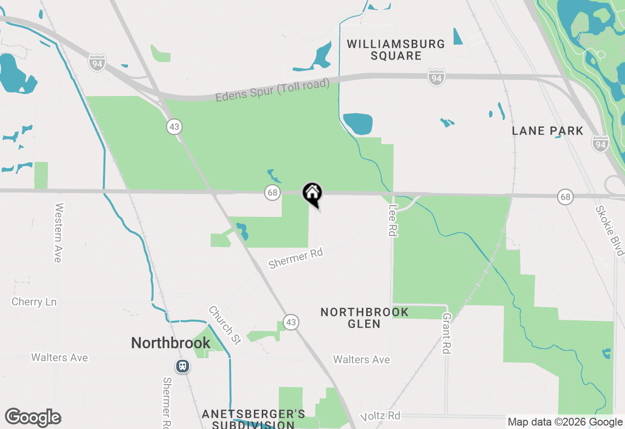 Map of 14 Timber Lane, Northbrook, IL 60062