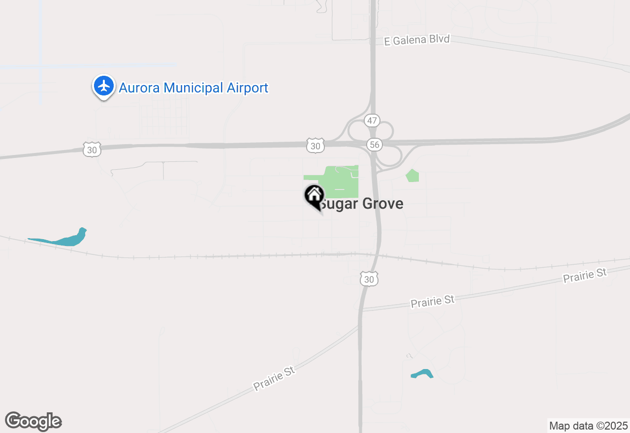 Map of 175 Calkins Drive, Sugar Grove, IL 60554