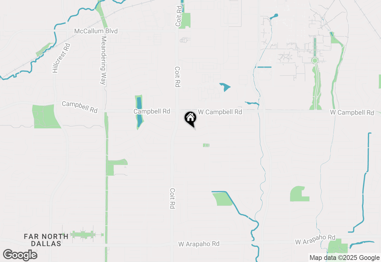 Map of 1318 Huntington Drive, Richardson, TX 75080