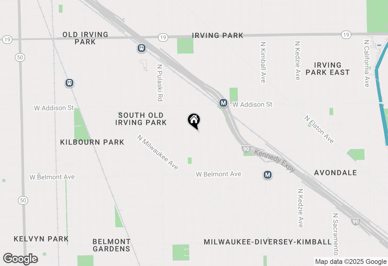 Map of 3422 N Hamlin Avenue #G, Chicago, IL 60618
