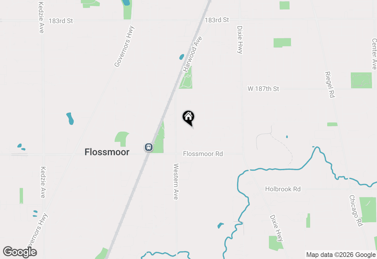 Map of 2318 Vardon Lane, Flossmoor, IL 60422