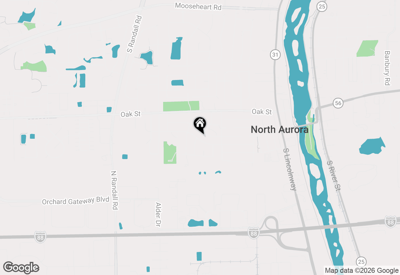 Map of 423 Harmony Drive, North Aurora, IL 60542