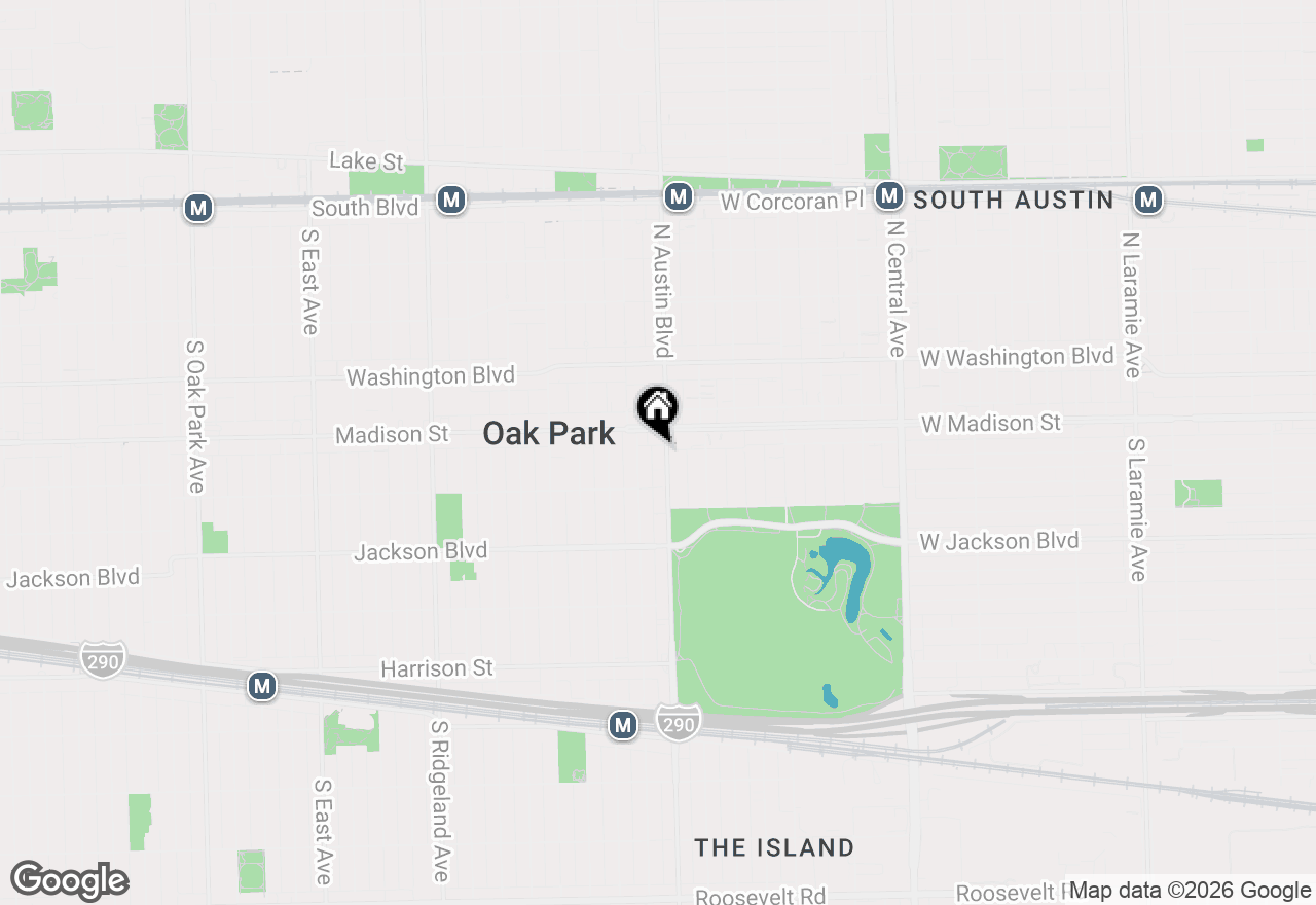 Map of 18 S Austin Boulevard #1, Oak Park, IL 60304