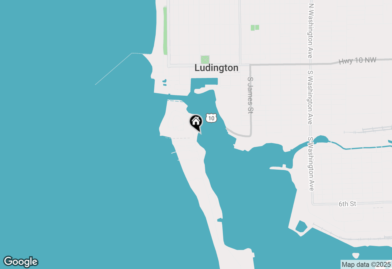 Map of 56 Harbor Drive, Ludington, MI 49431