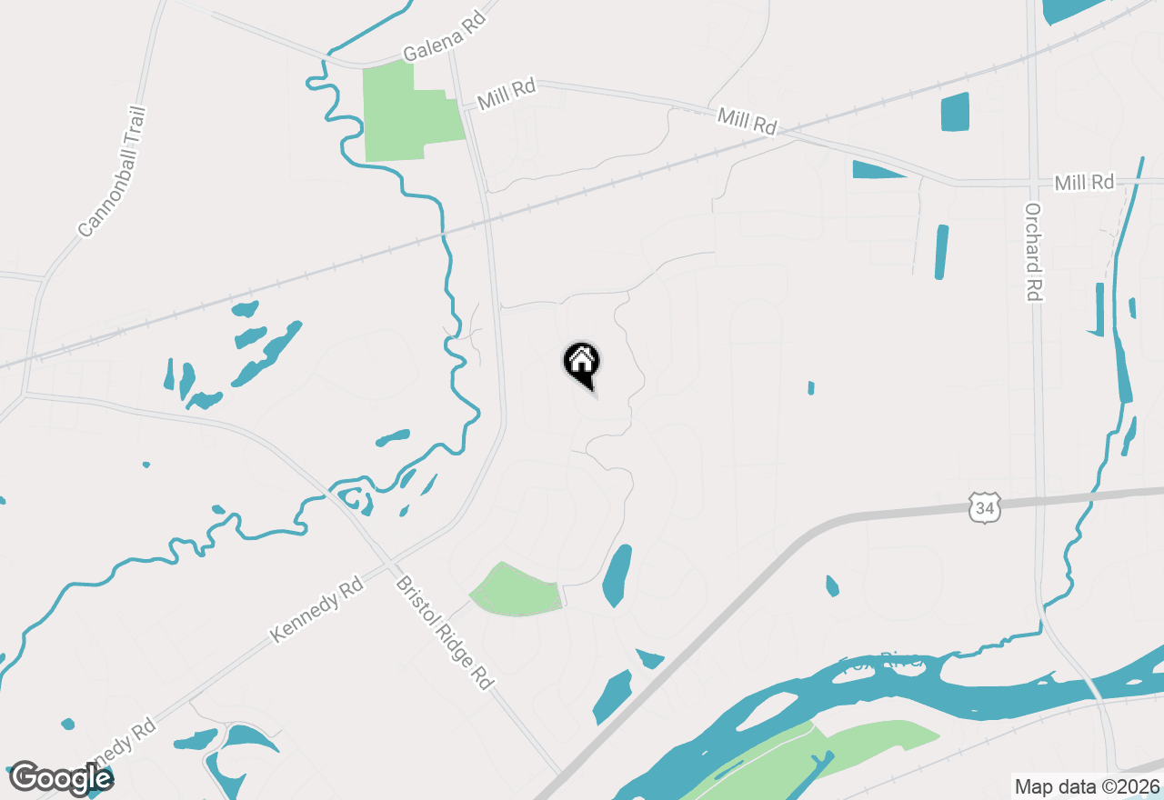 Map of 3056 Grande Trail, Yorkville, IL 60560