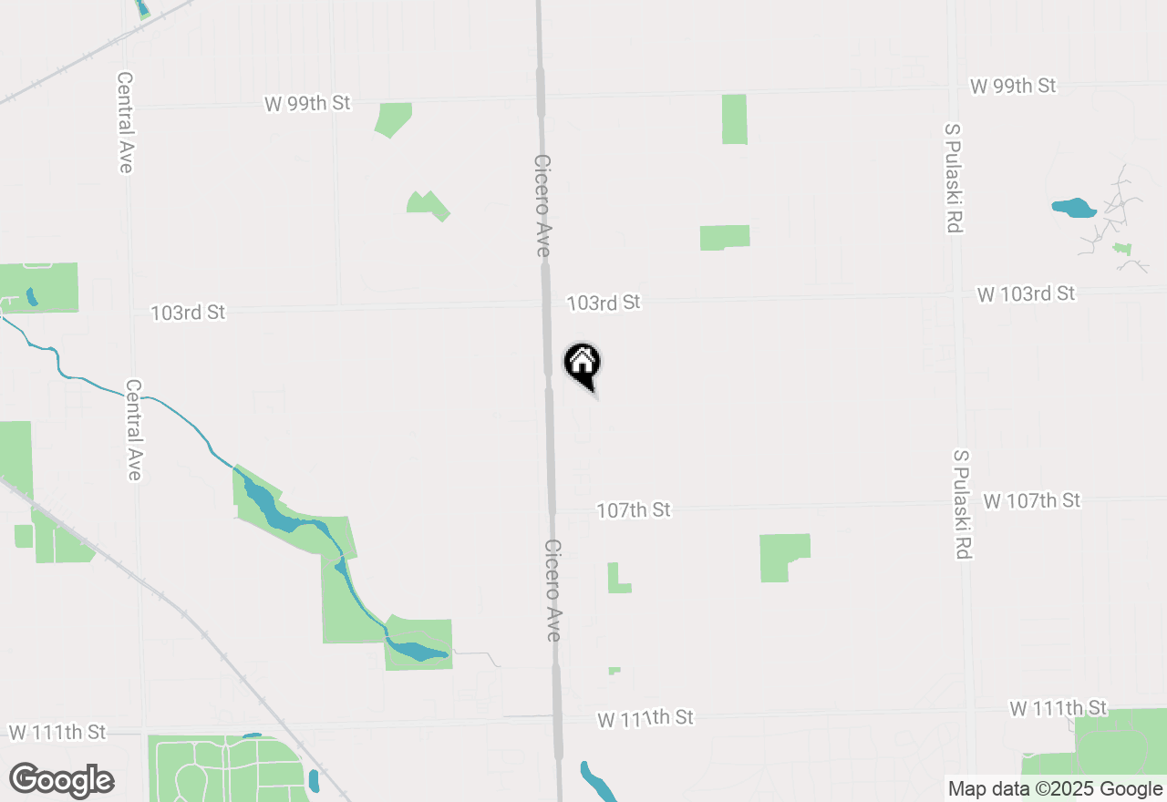 Map of 10445 S Keating Avenue #2A, Oak Lawn, IL 60453