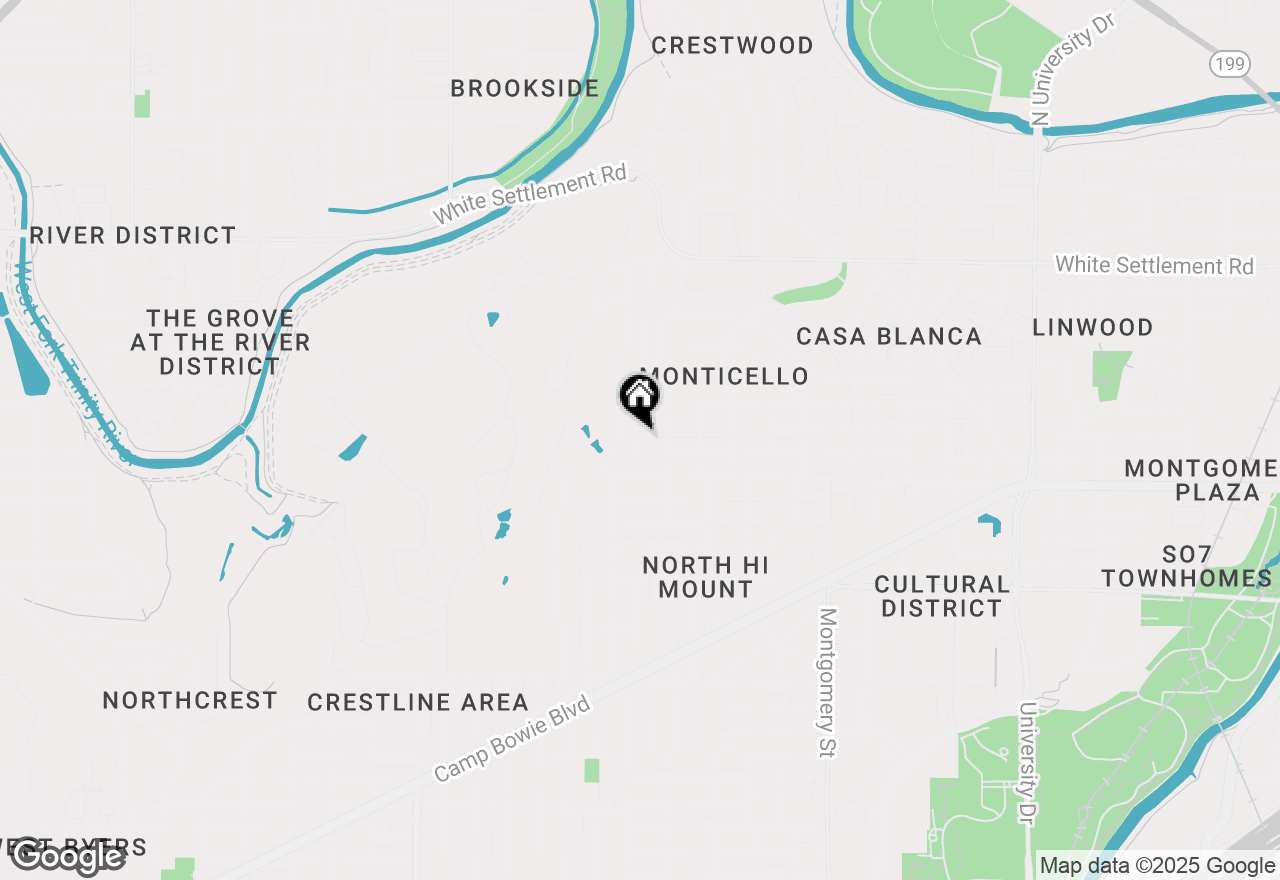Map of 611 Westview Avenue, Fort Worth, TX 76107