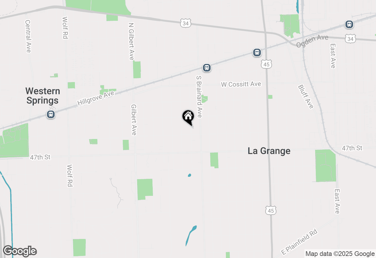 Map of 336 S Park Road, La Grange, IL 60525