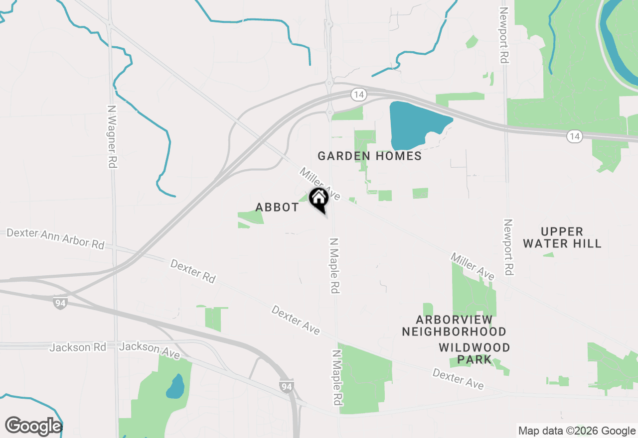 Map of 916 Patricia Avenue, Ann Arbor, MI 48103