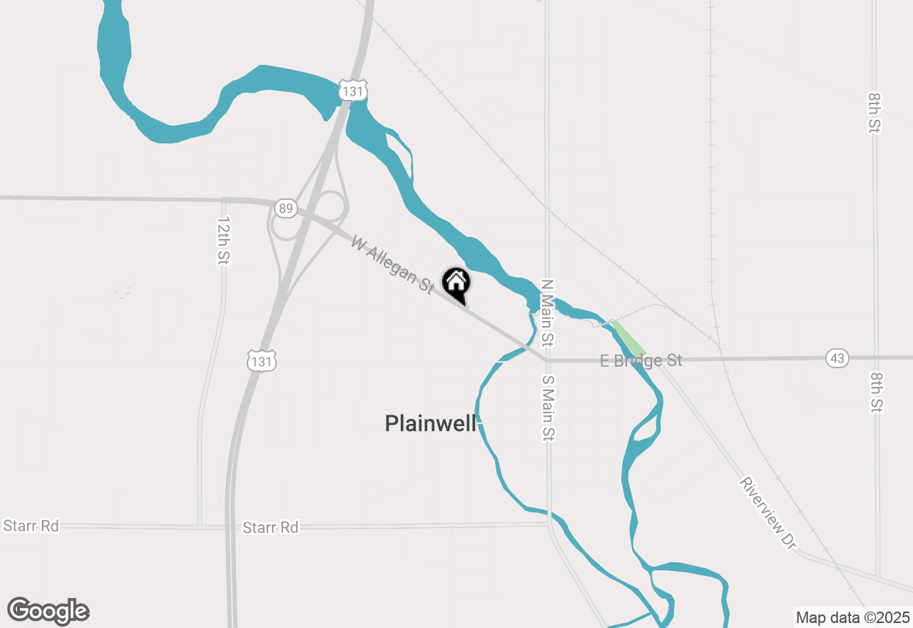 Map of 315 W Allegan Street, Plainwell, MI 49080