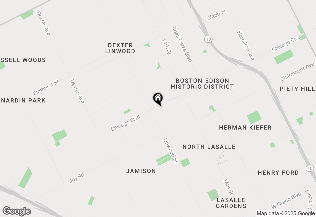 Map of 2505 Chicago Boulevard, Detroit, MI 48206