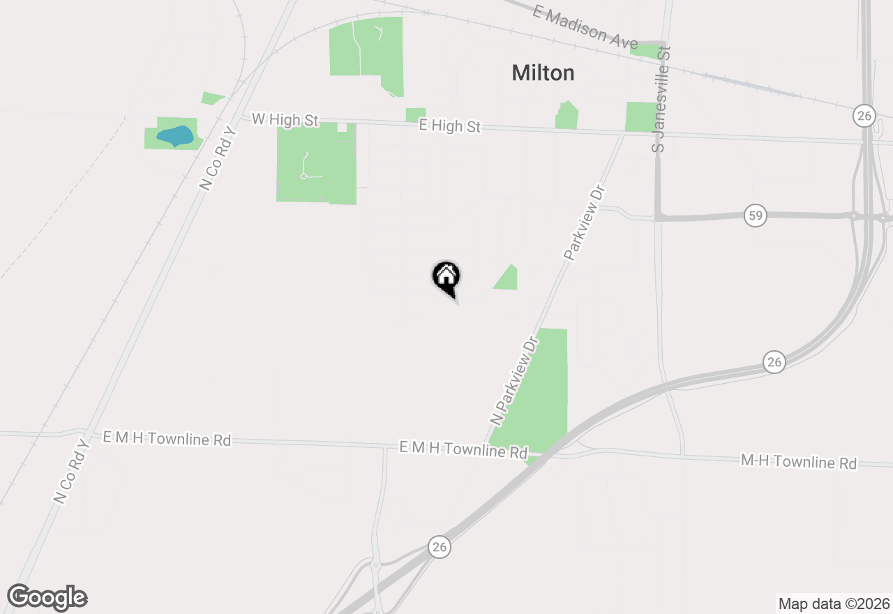 Map of 39 E Gailen Lane, Milton, WI 53563