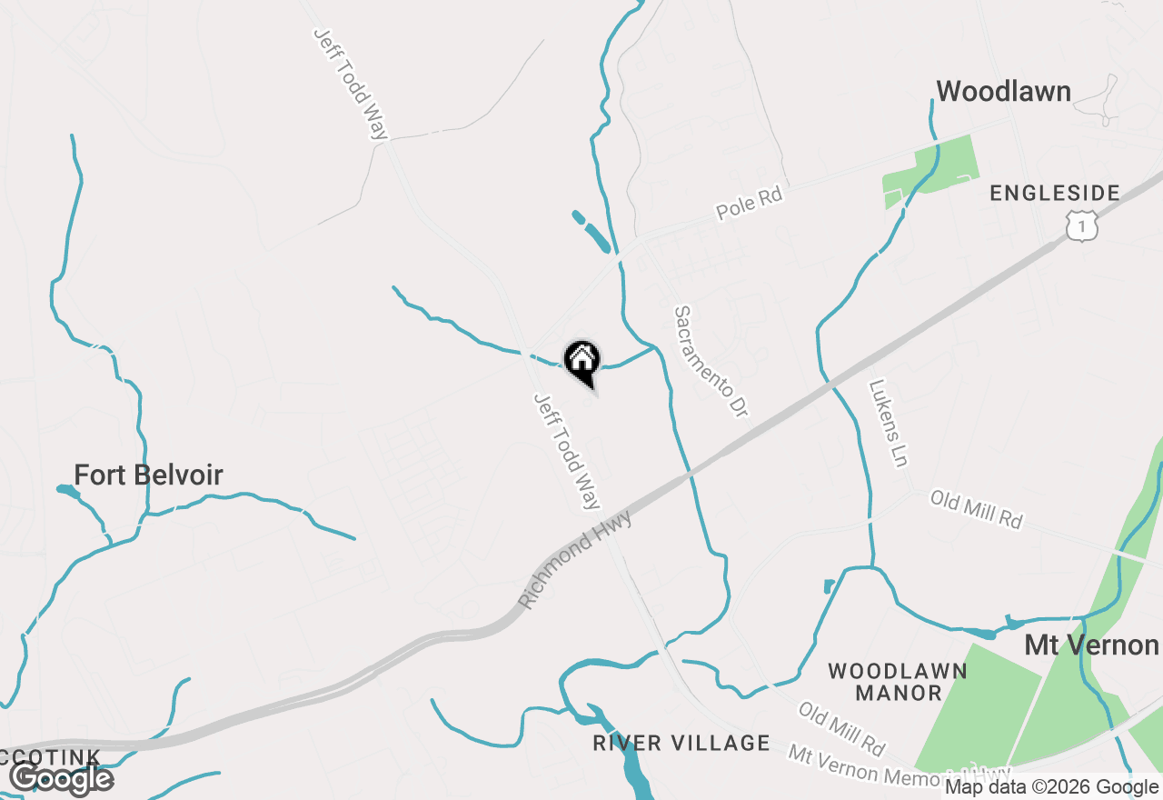 Map of 8608 Shadwell Drive #45, Alexandria, VA 22309