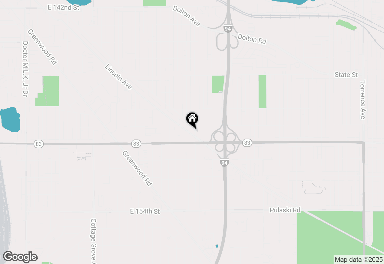 Map of 14931 Lincoln Avenue, Dolton, IL 60419