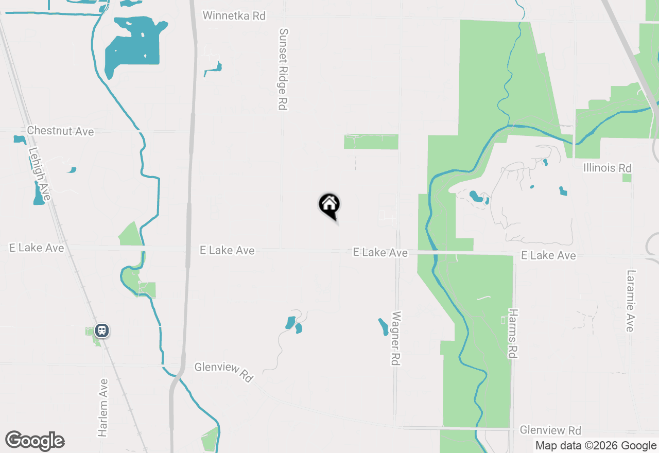 Map of 1431 Meadow Lane, Glenview, IL 60025