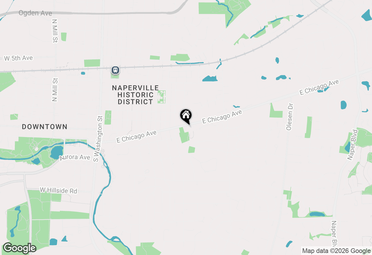 Map of 924 E Chicago Avenue, Naperville, IL 60540