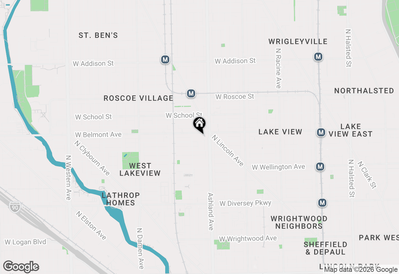 Map of 1635 W Belmont Avenue #421, Chicago, IL 60657