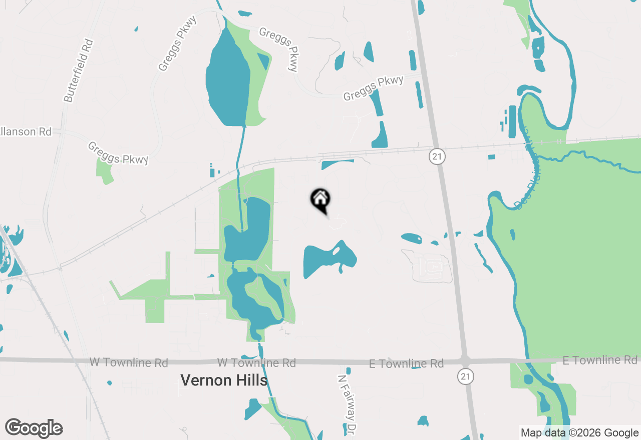 Map of (Address confidential), Vernon Hills, Illinois 60061