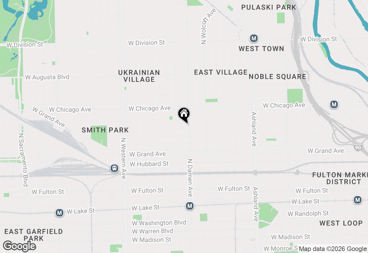 Map of 2017 W Huron Street, Chicago, IL 60612