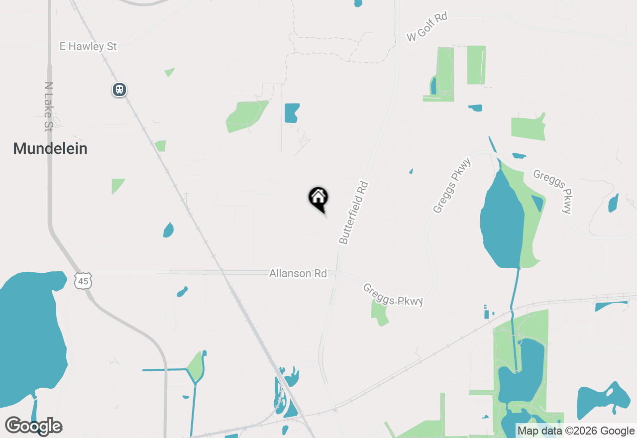 Map of 1209 Bradwell Lane #E, Mundelein, IL 60060