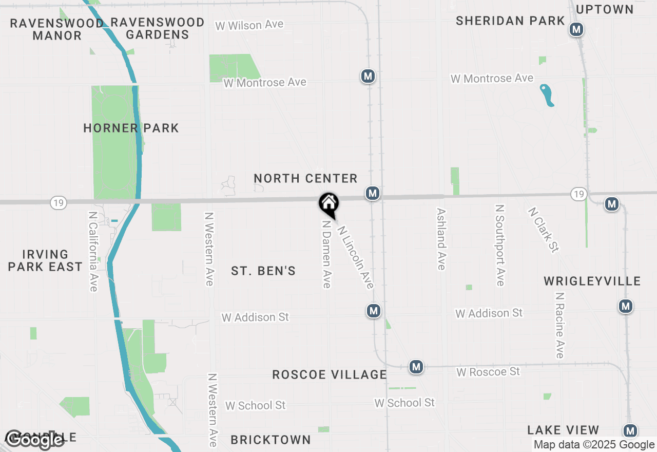 Map of 1958 W Byron Street #5, Chicago, IL 60613