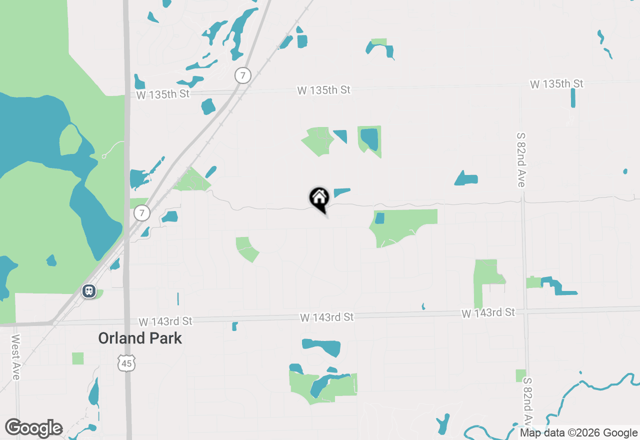 Map of 8912 W 140th Street #3L, Orland Park, IL 60462