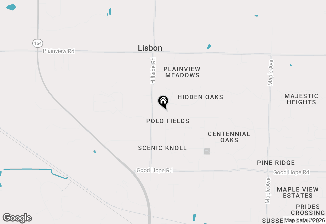 Map of N74W24747 Lauren Dr, Sussex, WI 53089