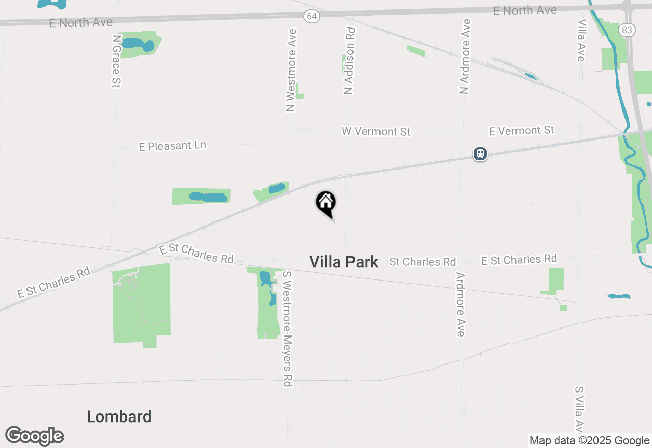 Map of 126 N 3rd Avenue, Villa Park, IL 60181